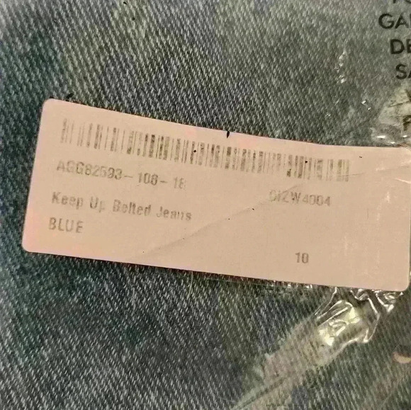 NWT Momokrom Nasty Gal Keep Up Belted Medium Wash High Waisted Blue Jeans $58 - Picture 9 of 15